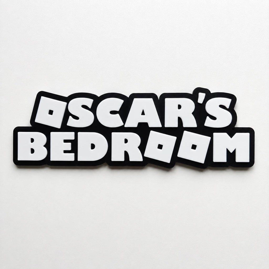 Personalised Kids Name Door Sign – Girls Boys Bedroom Gaming Decoration Plate