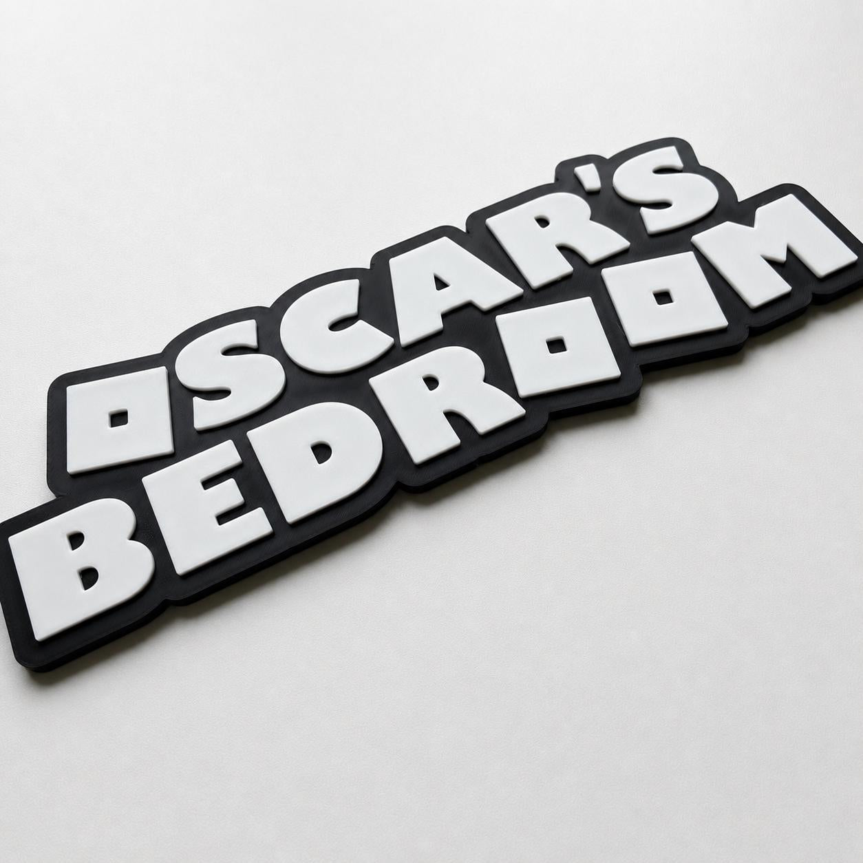 Personalised Kids Name Door Sign – Girls Boys Bedroom Gaming Decoration Plate