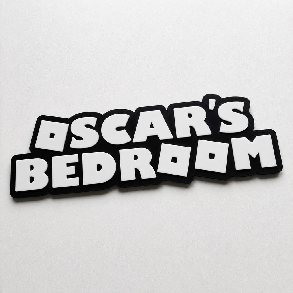 Personalised Kids Name Door Sign – Girls Boys Bedroom Gaming Decoration Plate