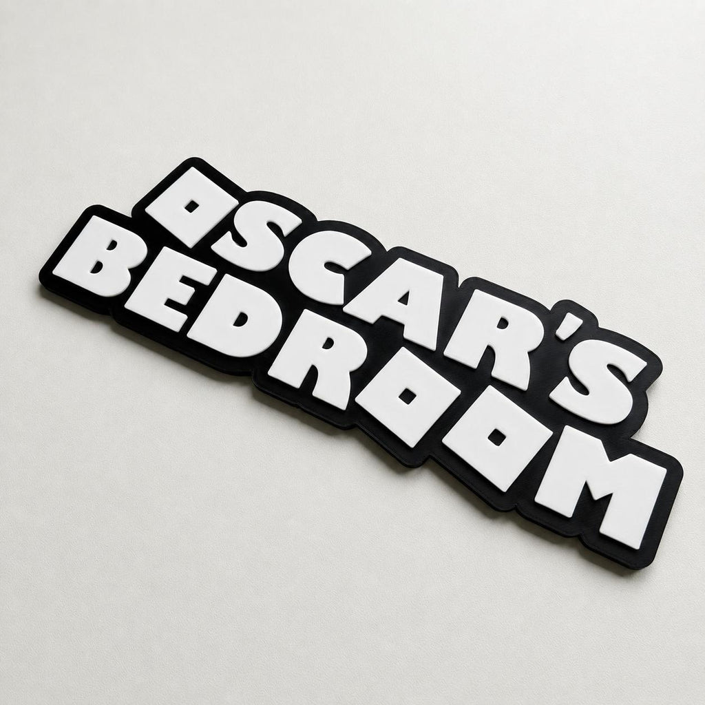 Personalised Kids Name Door Sign – Girls Boys Bedroom Gaming Decoration Plate