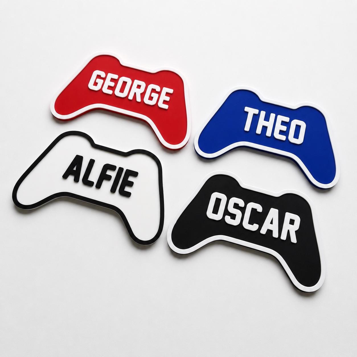 Personalised Kids Name Door Sign Custom Games Console Controller Boys Bedroom