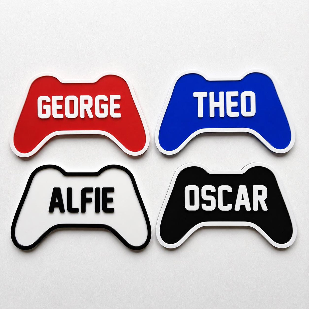 Personalised Kids Name Door Sign Custom Games Console Controller Boys Bedroom
