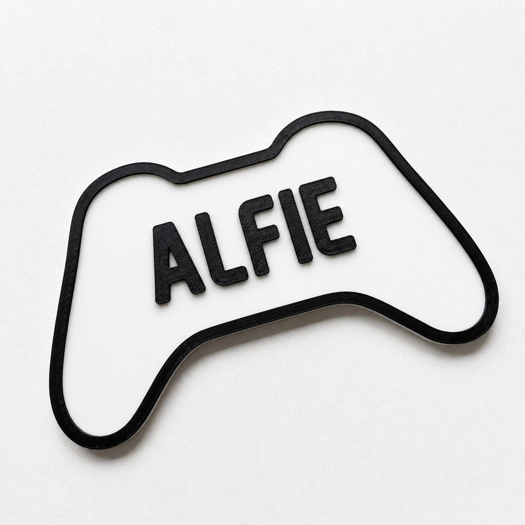 Personalised Kids Name Door Sign Custom Games Console Controller Boys Bedroom