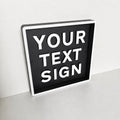Personalised Text Box Sign – Custom Freestanding/Wall Mounted House Decoration