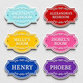 Personalised Kids Name Door Sign – Custom Girls Boys Bedroom Decoration Plate