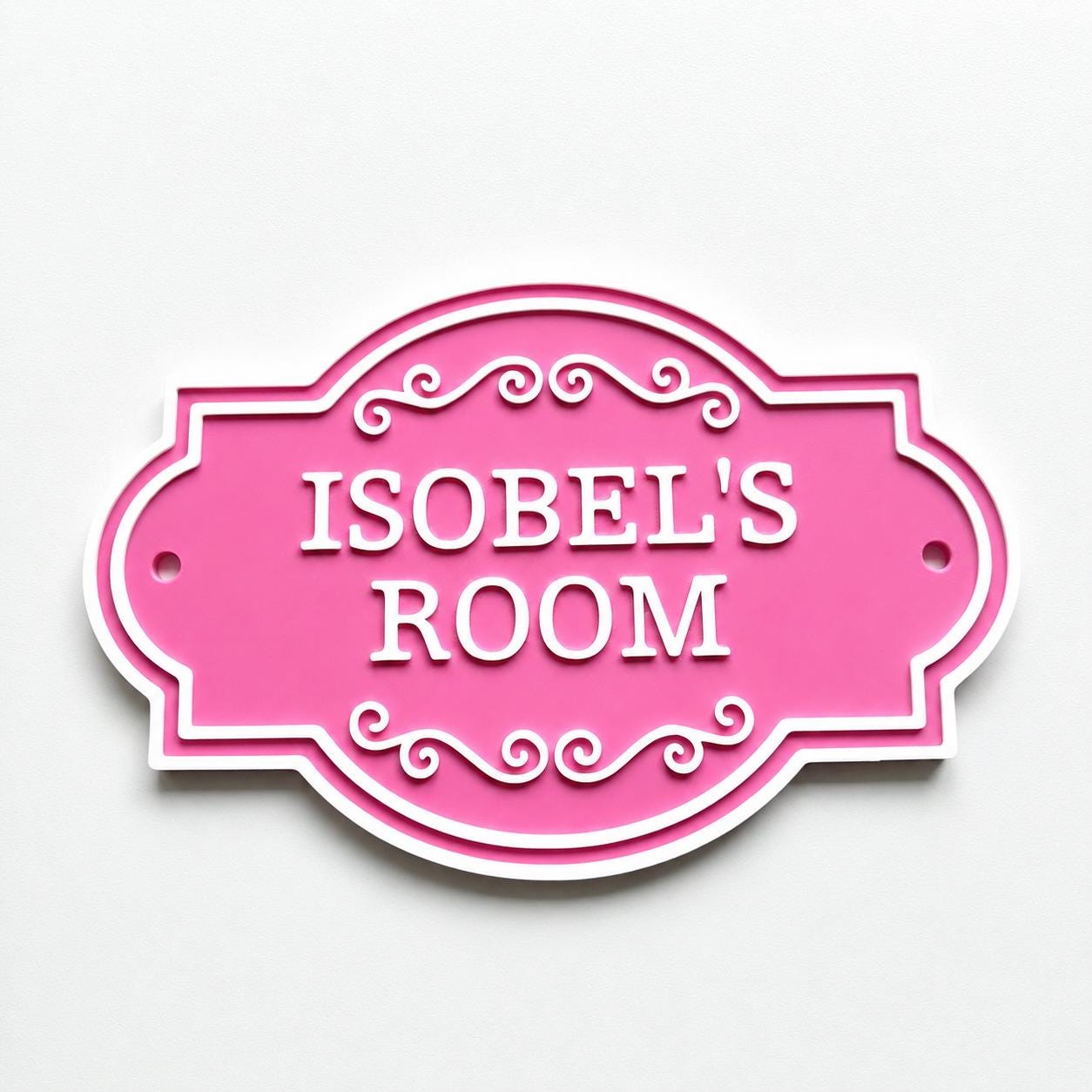 Personalised Kids Name Door Sign – Custom Girls Boys Bedroom Decoration Plate