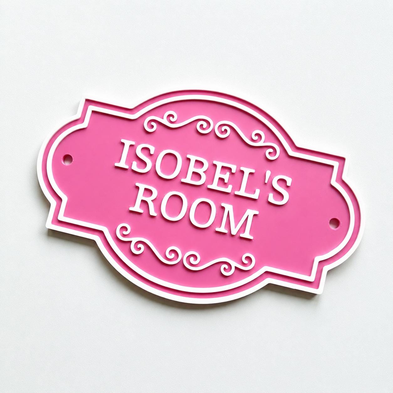 Personalised Kids Name Door Sign – Custom Girls Boys Bedroom Decoration Plate
