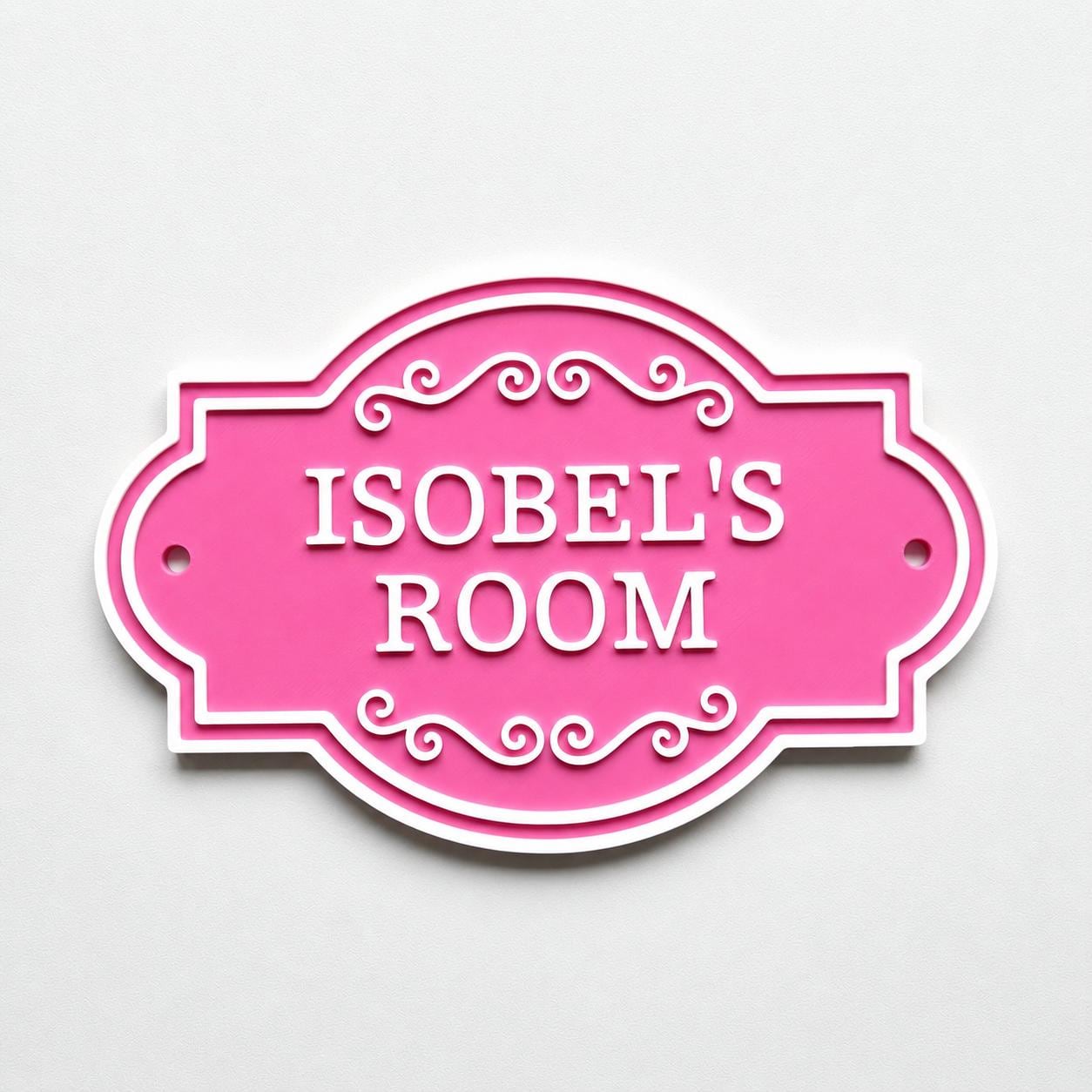 Personalised Kids Name Door Sign – Custom Girls Boys Bedroom Decoration Plate