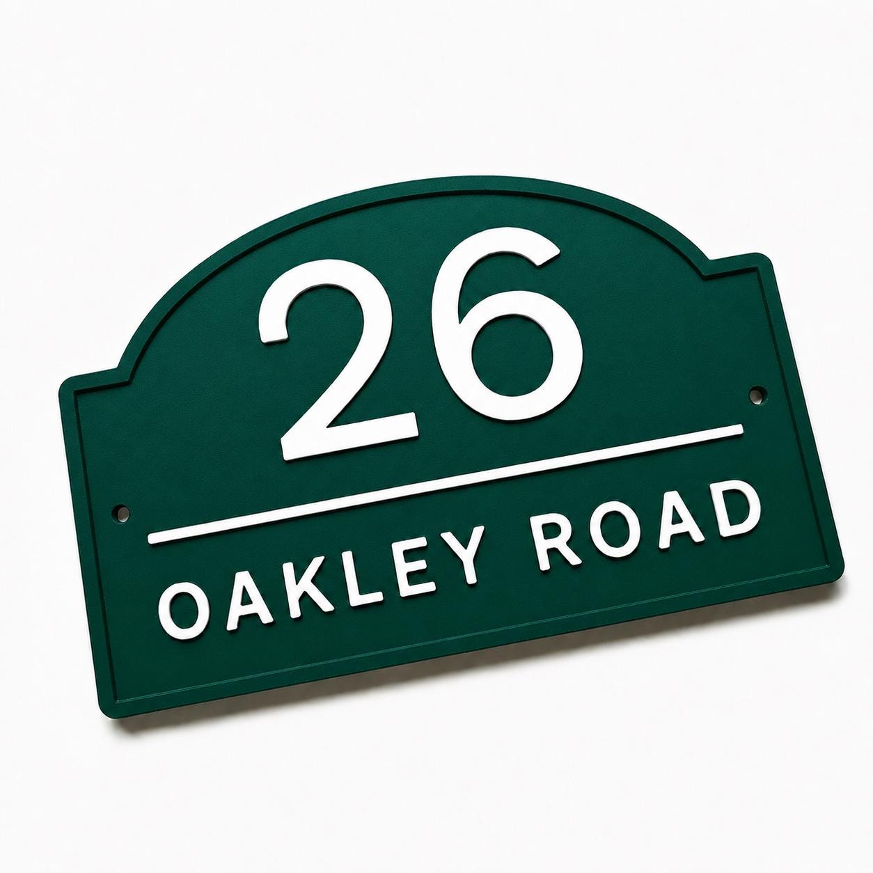 Personalised House Number Sign Modern Custom Street Name Text Plaque Wall Plate
