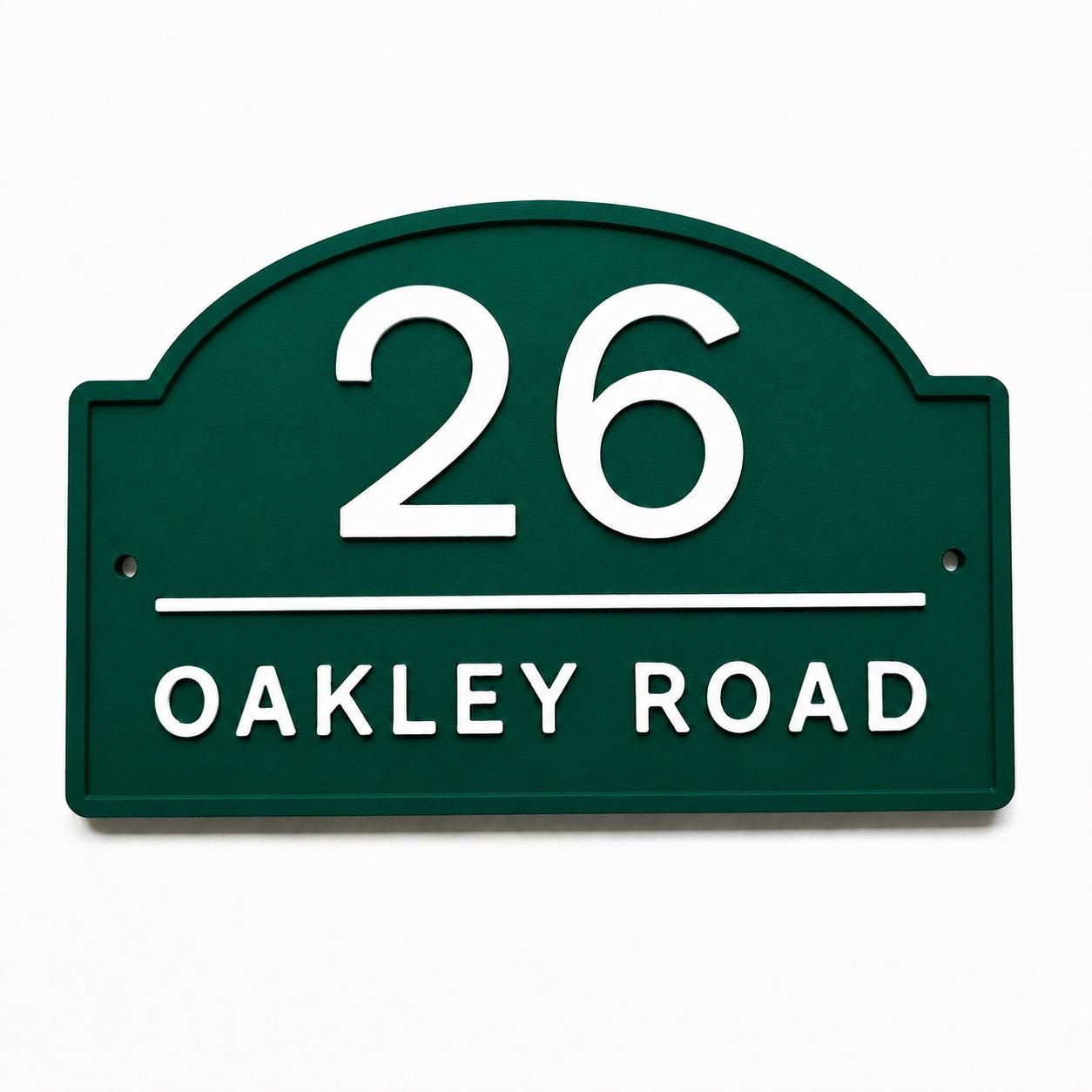 Personalised House Number Sign Modern Custom Street Name Text Plaque Wall Plate