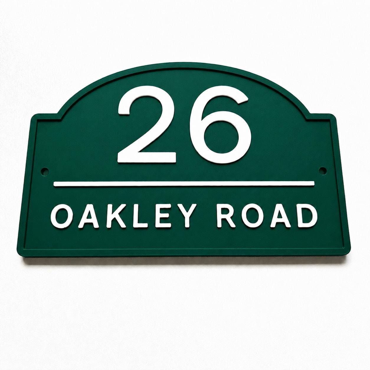 Personalised House Number Sign Modern Custom Street Name Text Plaque Wall Plate