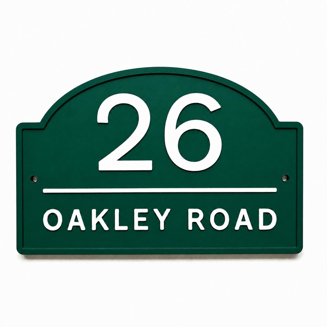 Personalised House Number Sign Modern Custom Street Name Text Plaque Wall Plate