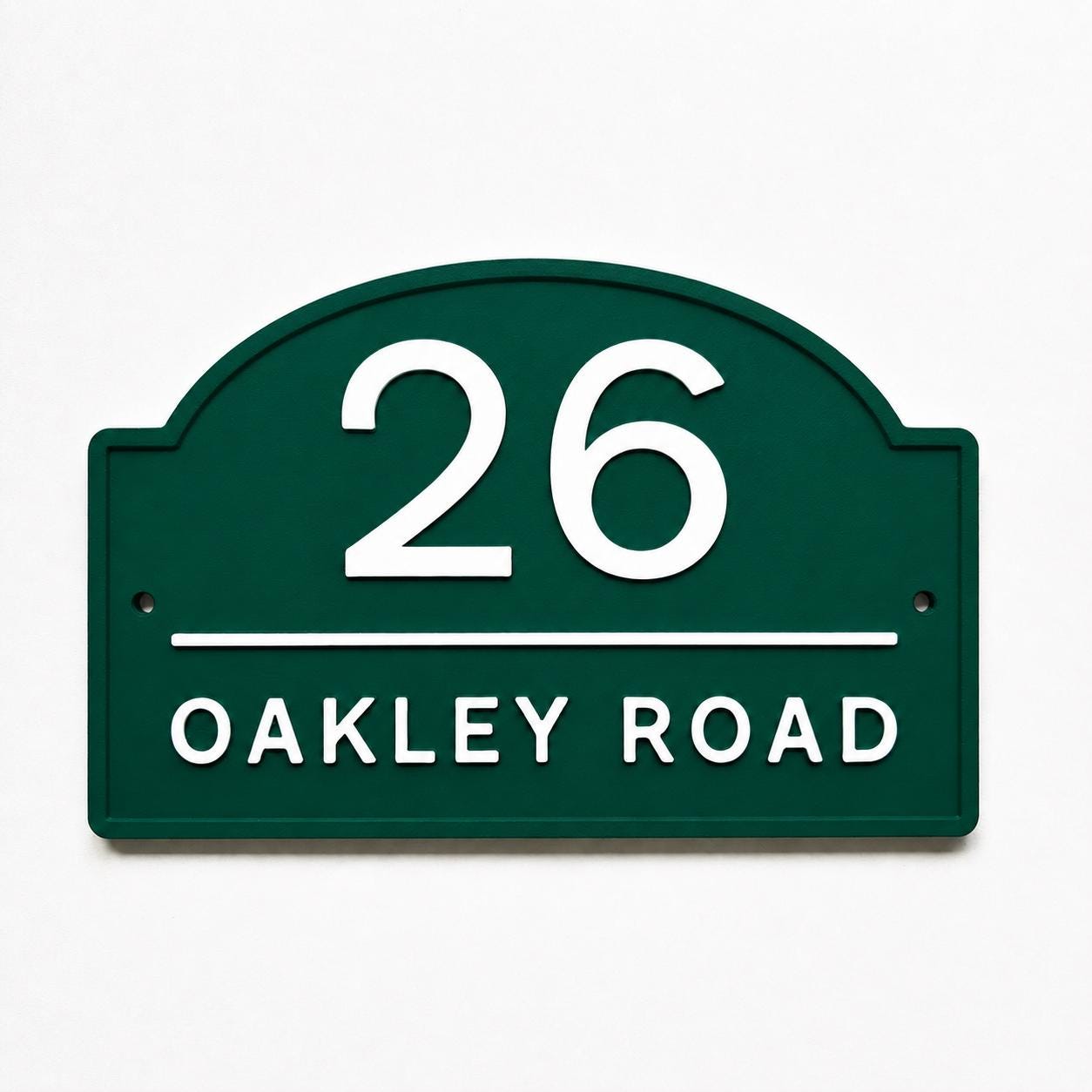 Personalised House Number Sign Modern Custom Street Name Text Plaque Wall Plate