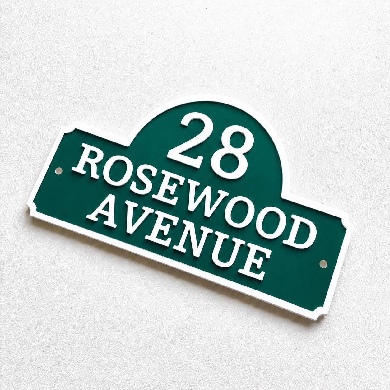 Personalised House Number Sign Custom Street Name Text Plaque Garden Wall Plate
