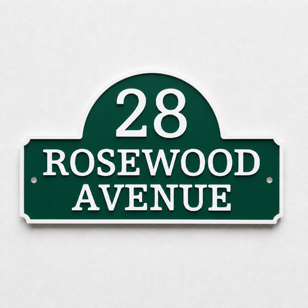 Personalised House Number Sign Custom Street Name Text Plaque Garden Wall Plate