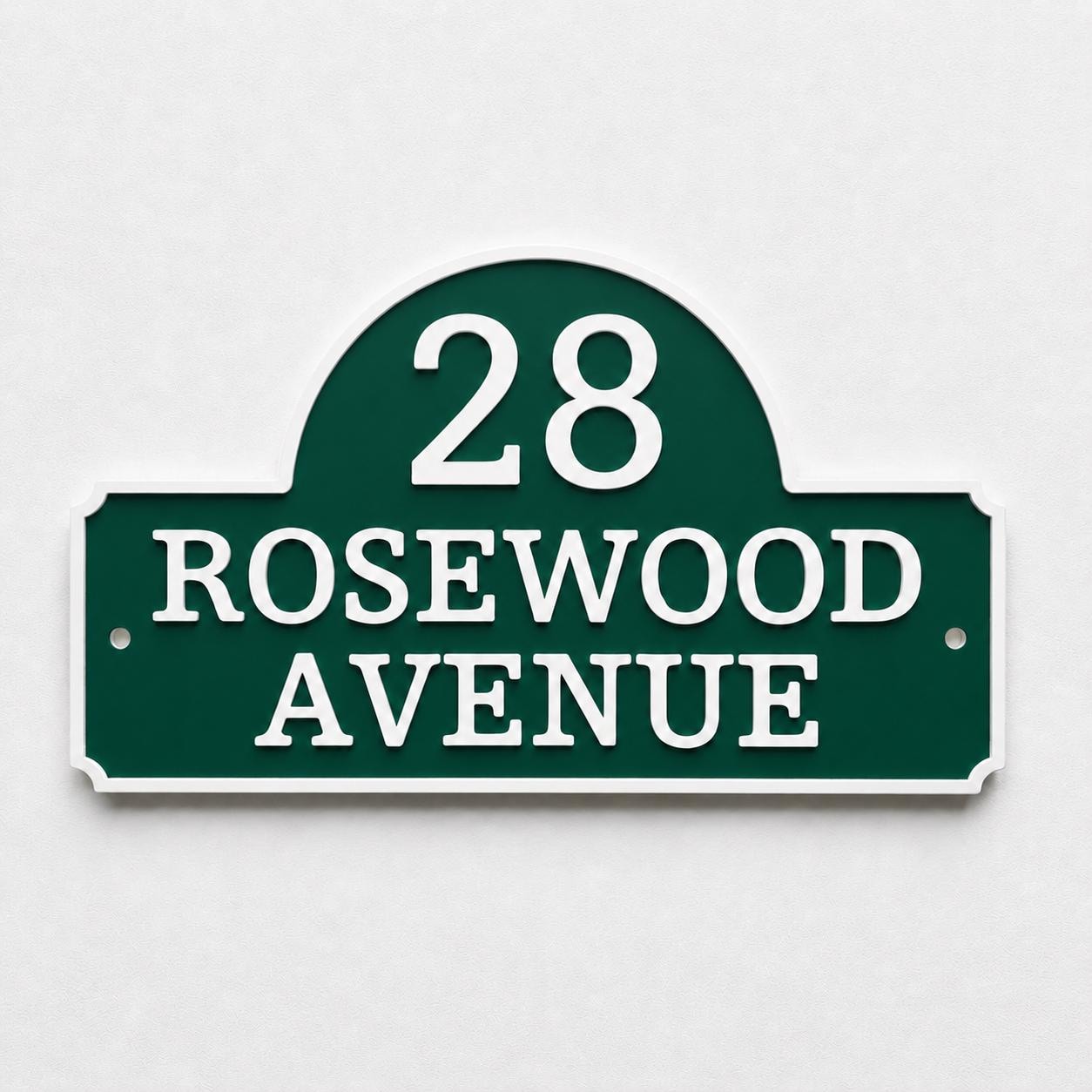 Personalised House Number Sign Custom Street Name Text Plaque Garden Wall Plate