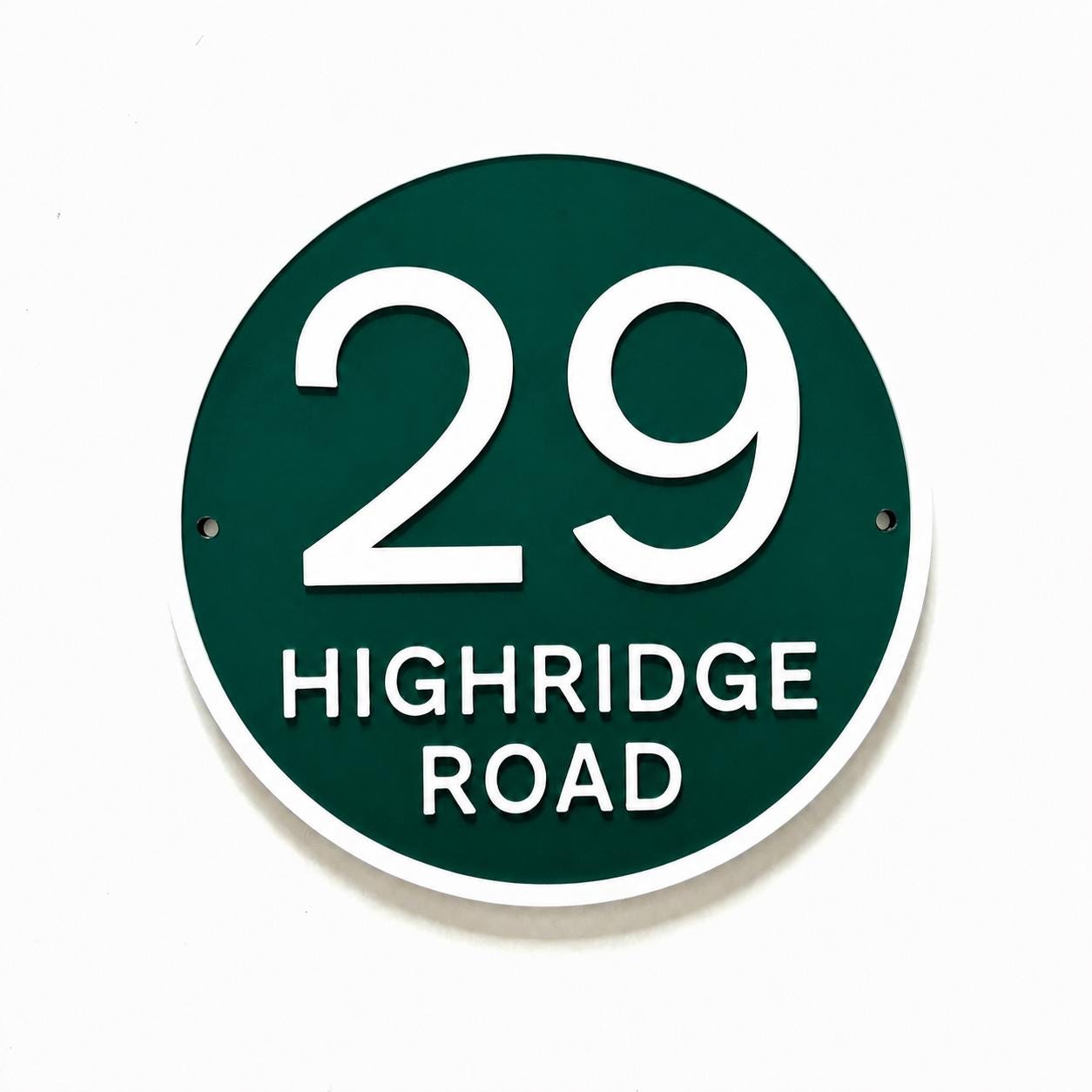 Personalised House Number Sign Custom Street Name Text Plaque Garden Wall Plate