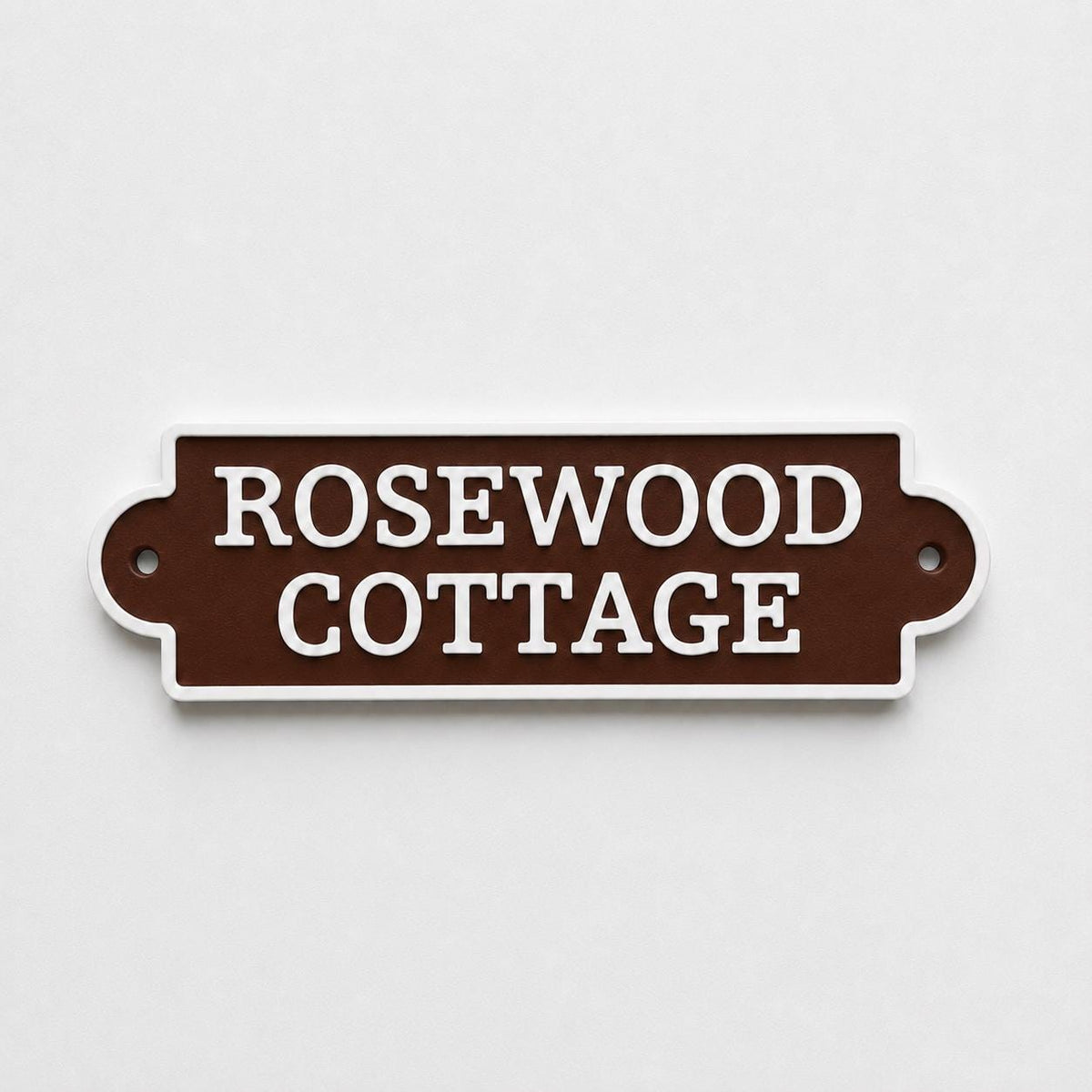 Personalised Text Sign Custom House Name Plaque Garden Wall Plate Memorial Bench