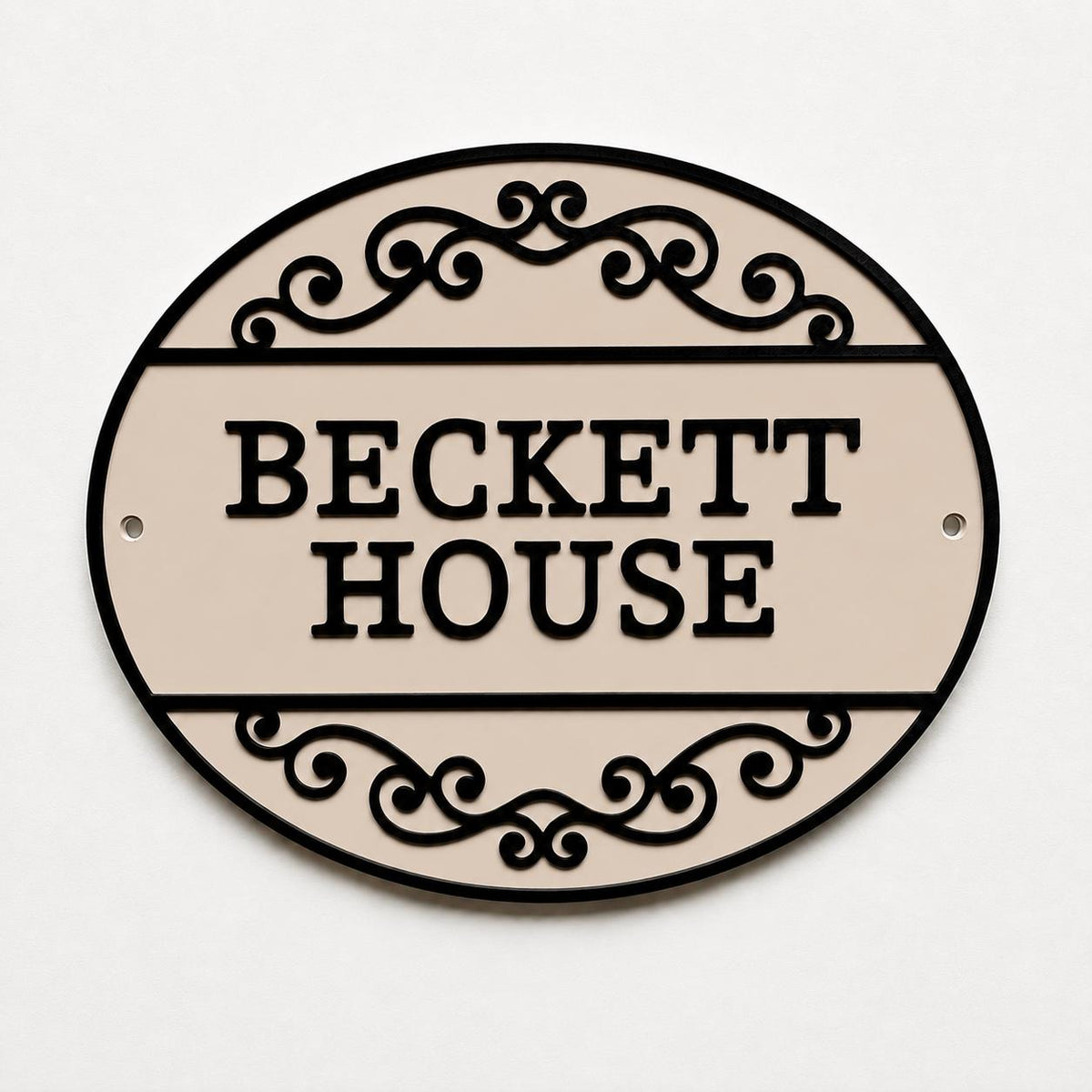 Personalised Text Sign Custom House Name Plaque Garden Wall Plate Memorial Bench