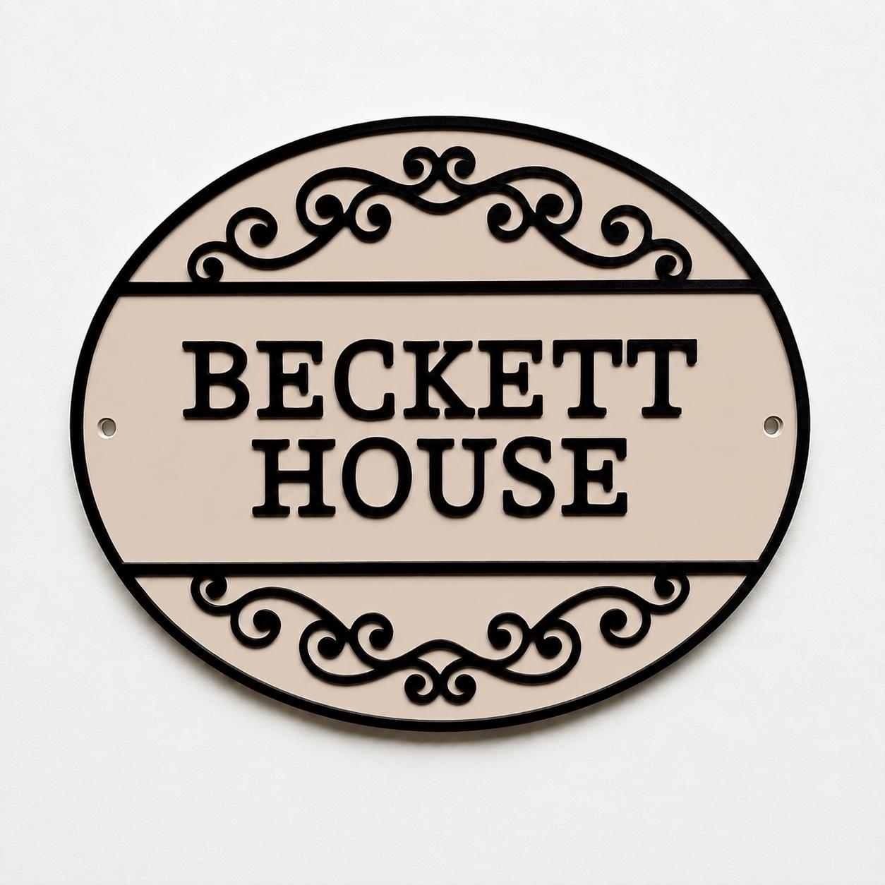 Personalised Text Sign Custom House Name Plaque Garden Wall Plate Memorial Bench