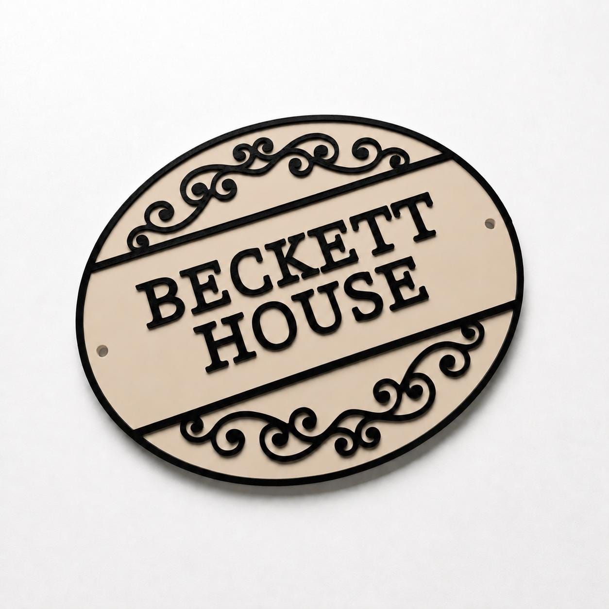 Personalised Text Sign Custom House Name Plaque Garden Wall Plate Memorial Bench