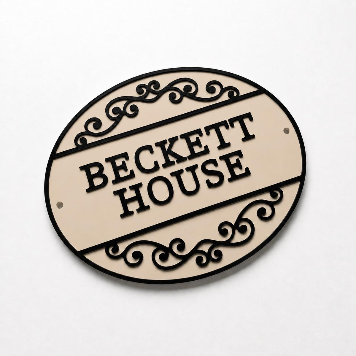 Personalised Text Sign Custom House Name Plaque Garden Wall Plate Memorial Bench