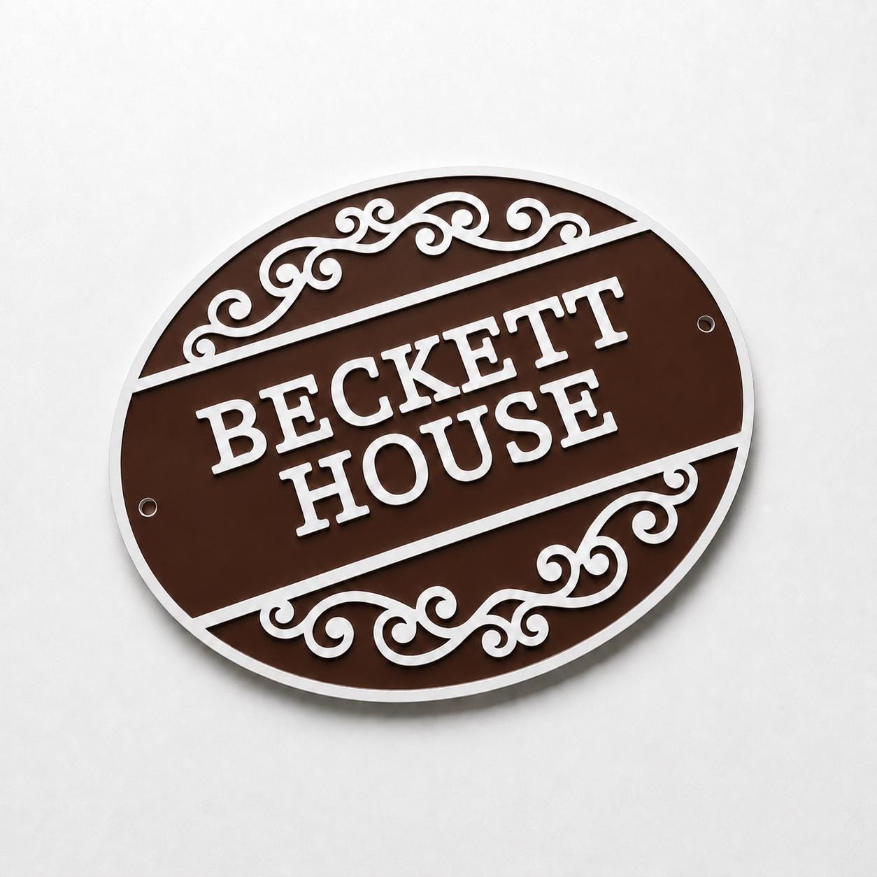 Personalised Text Sign Custom House Name Plaque Garden Wall Plate Memorial Bench