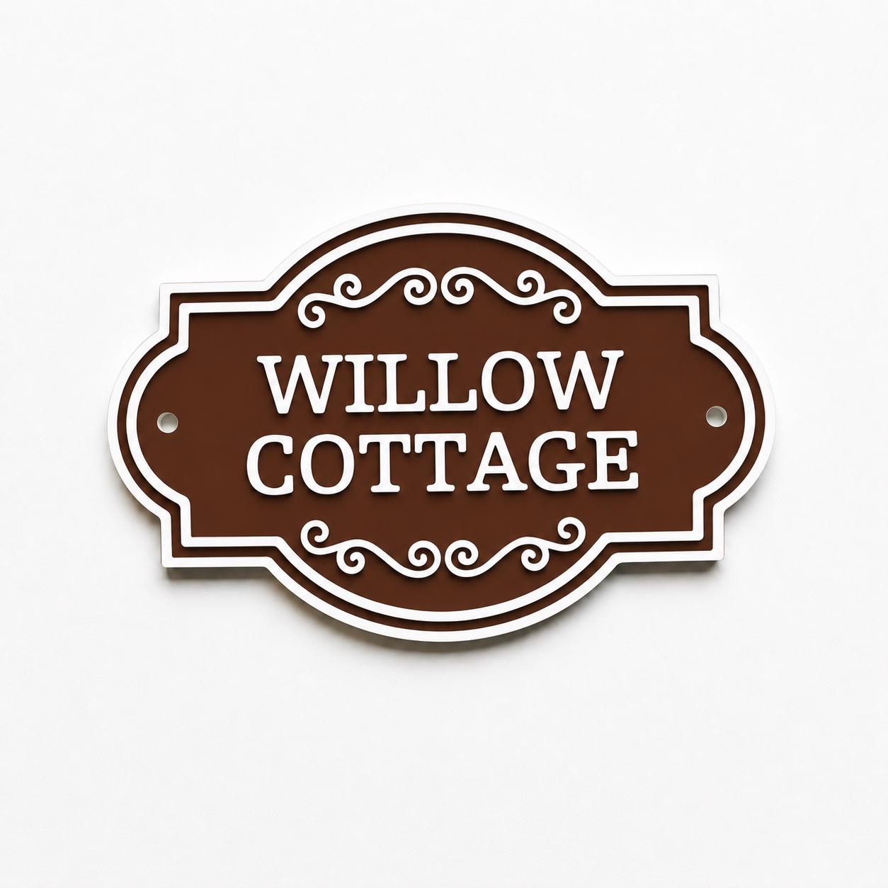 Personalised Text Sign Custom House Name Plaque Garden Wall Plate Memorial Bench