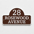 Personalised House Number Sign Custom Street Name Text Plaque Garden Wall Plate