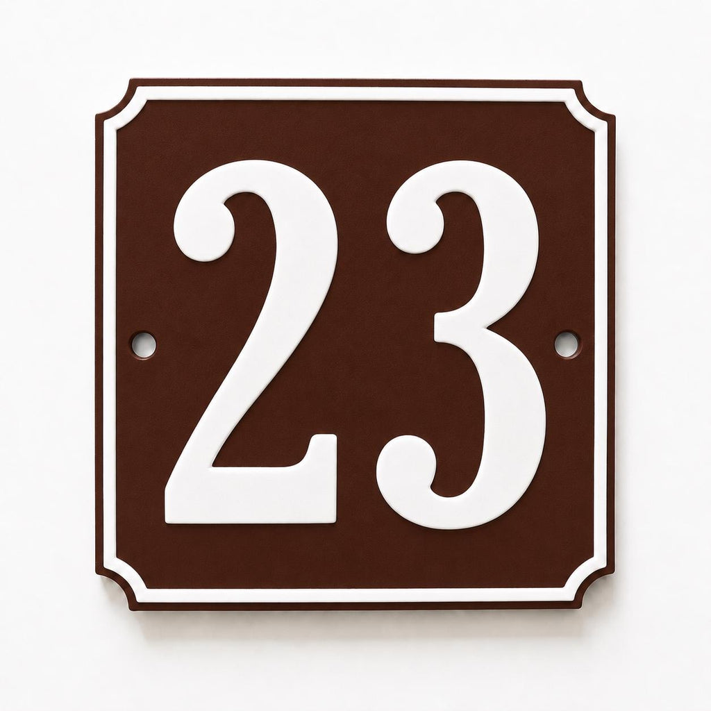 Personalised House Number Sign – Custom Home Front Door Gate Plate Plaque