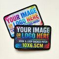 Personalised Printed Patch Hook & Loop Custom Photo Logo Image Text Badge