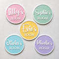 Personalised Name Door Sign – Custom Girls Bedroom Pink Decoration Plate Plaque