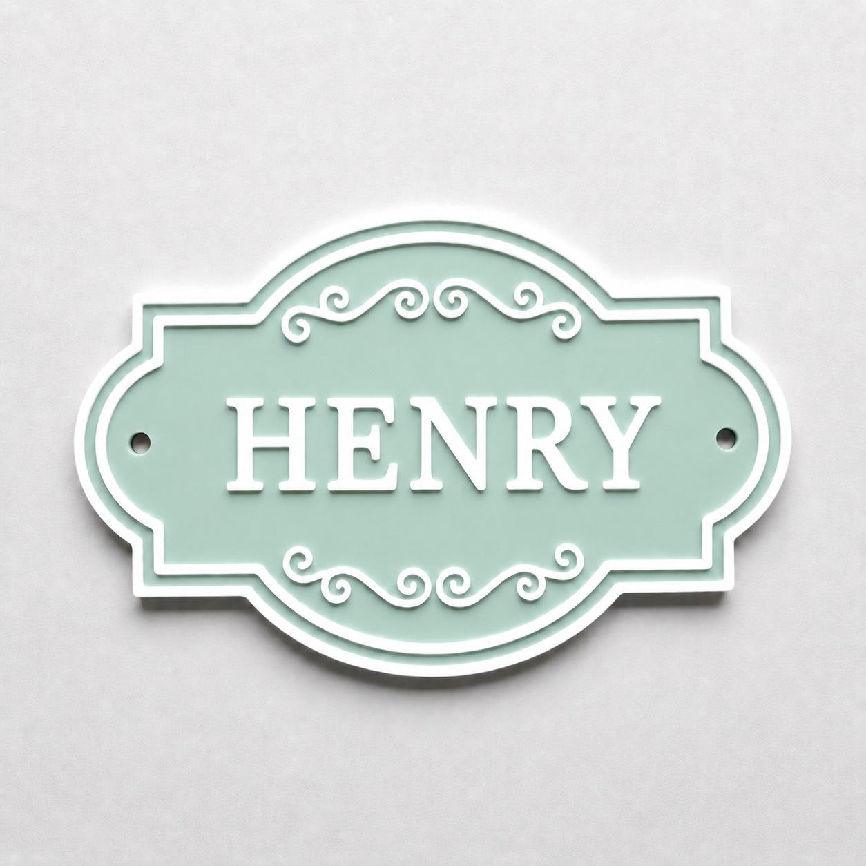 Personalised Kids Name Door Sign – Custom Girls Boys Bedroom Decoration Plate