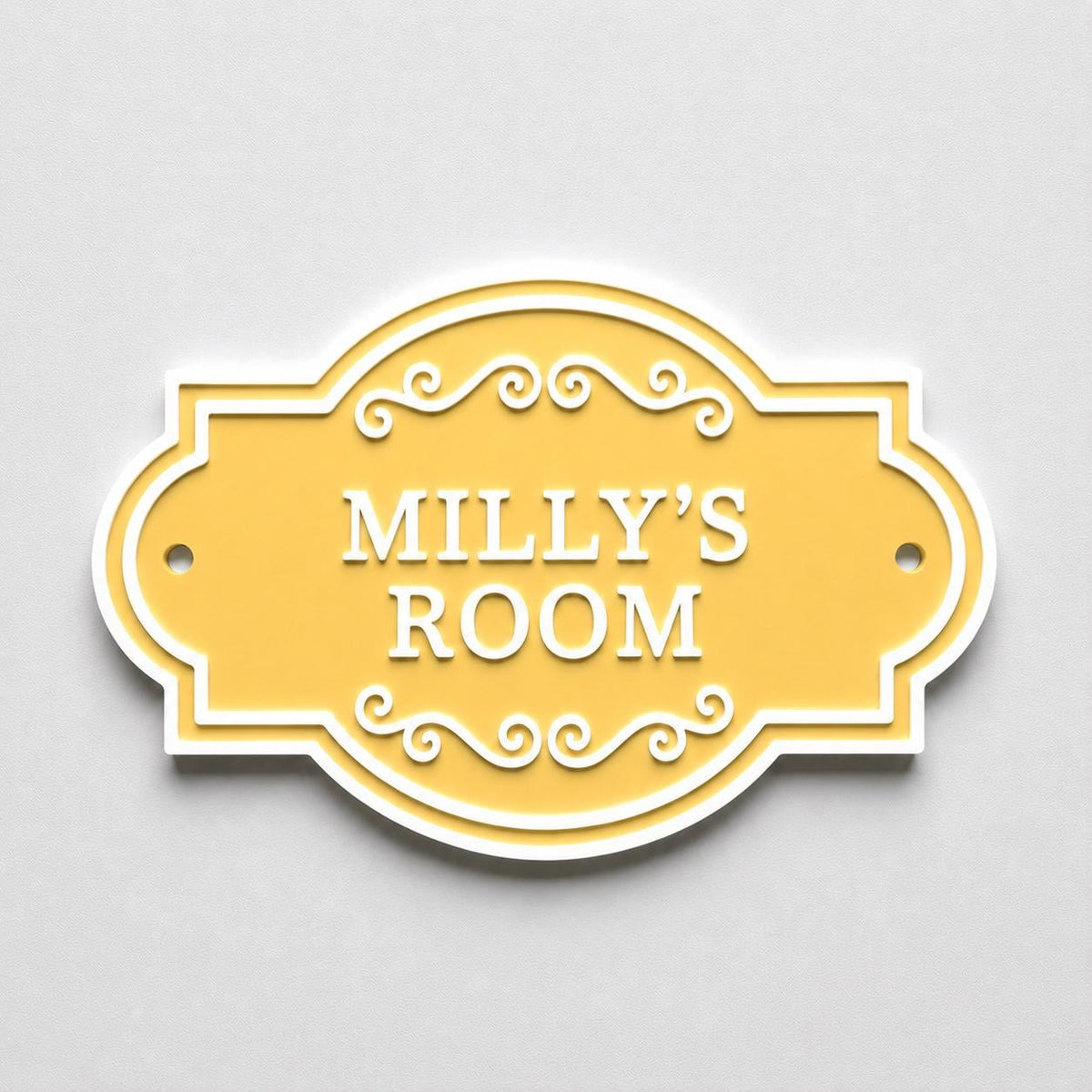 Personalised Kids Name Door Sign – Custom Girls Boys Bedroom Decoration Plate