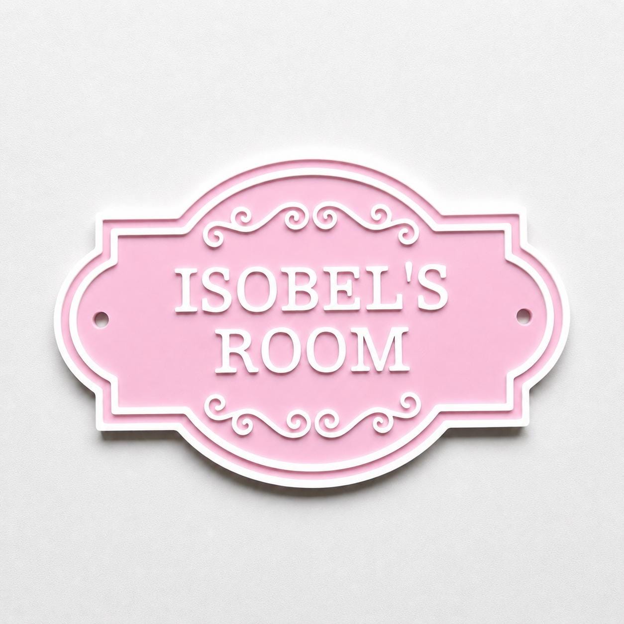 Personalised Kids Name Door Sign – Custom Girls Boys Bedroom Decoration Plate