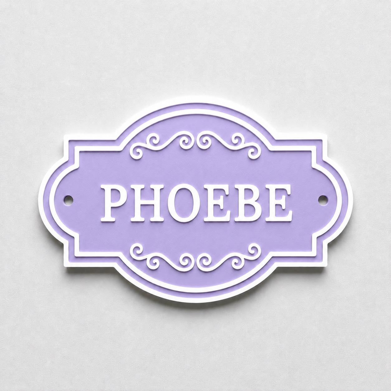 Personalised Kids Name Door Sign – Custom Girls Boys Bedroom Decoration Plate