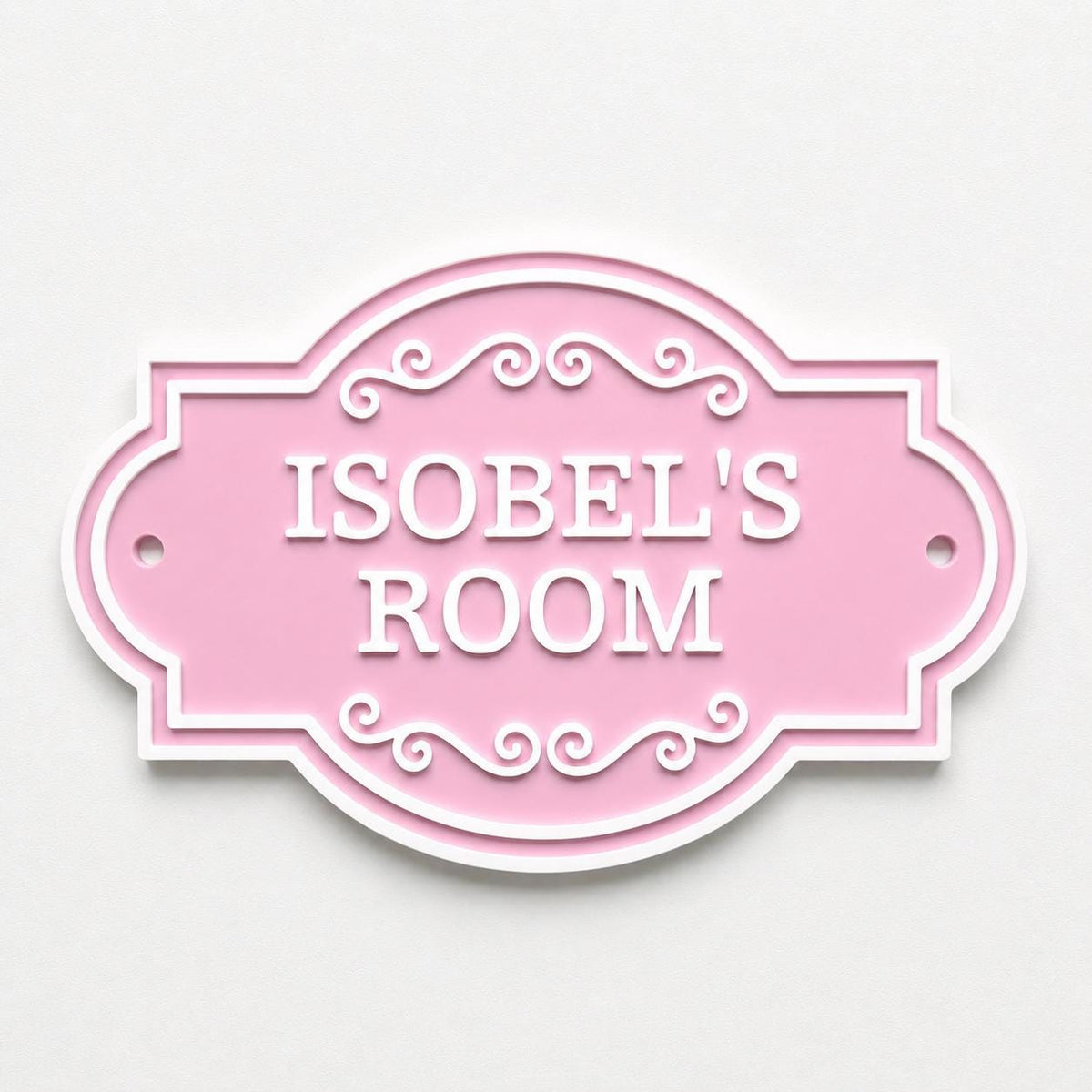 Personalised Kids Name Door Sign – Custom Girls Boys Bedroom Decoration Plate