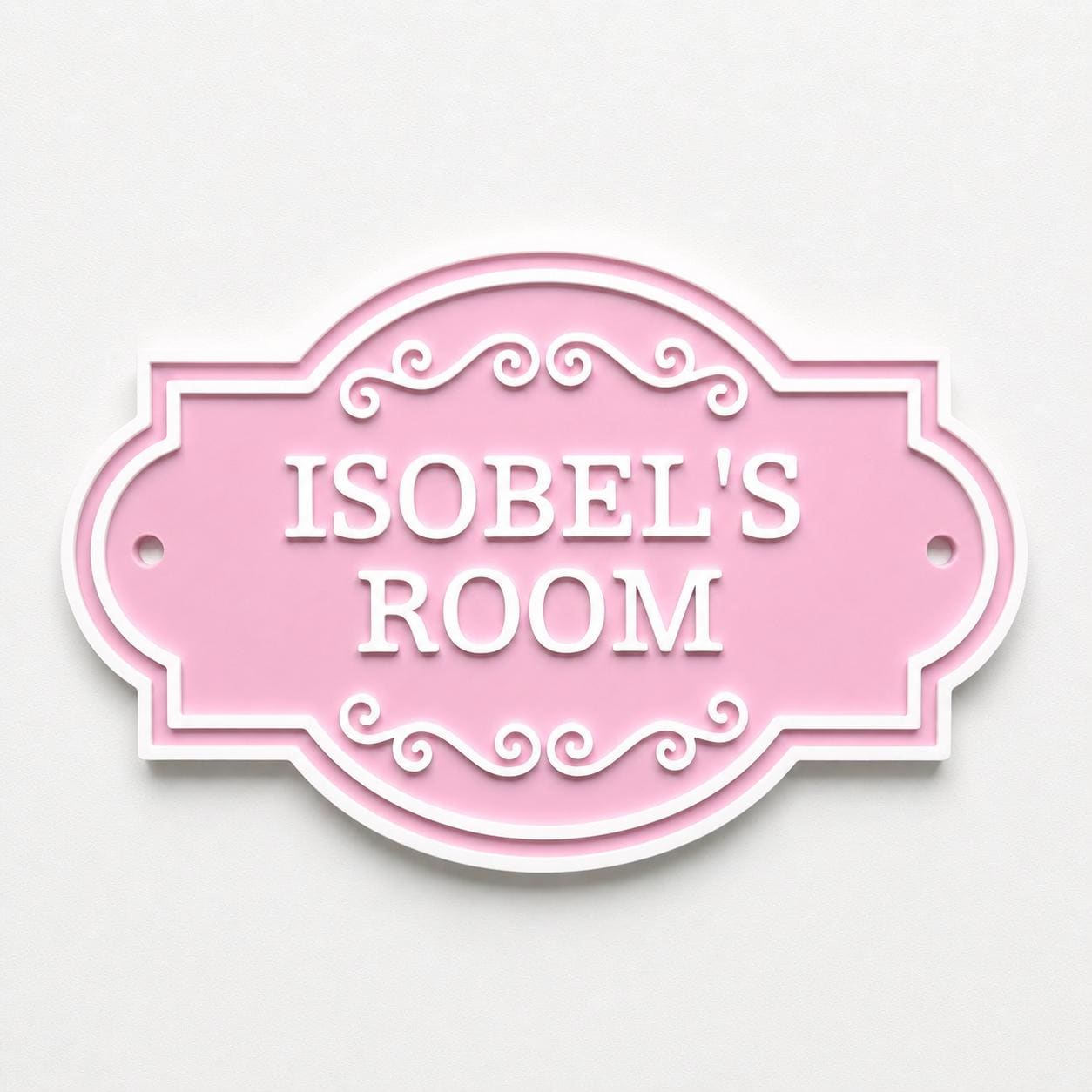 Personalised Kids Name Door Sign – Custom Girls Boys Bedroom Decoration Plate