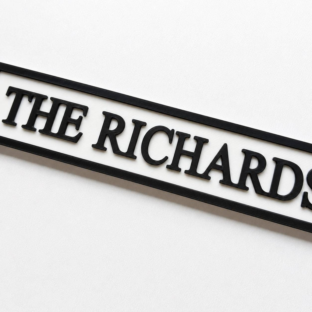 Personalised Text Sign – Custom Street Road New Home House Decoration Plate