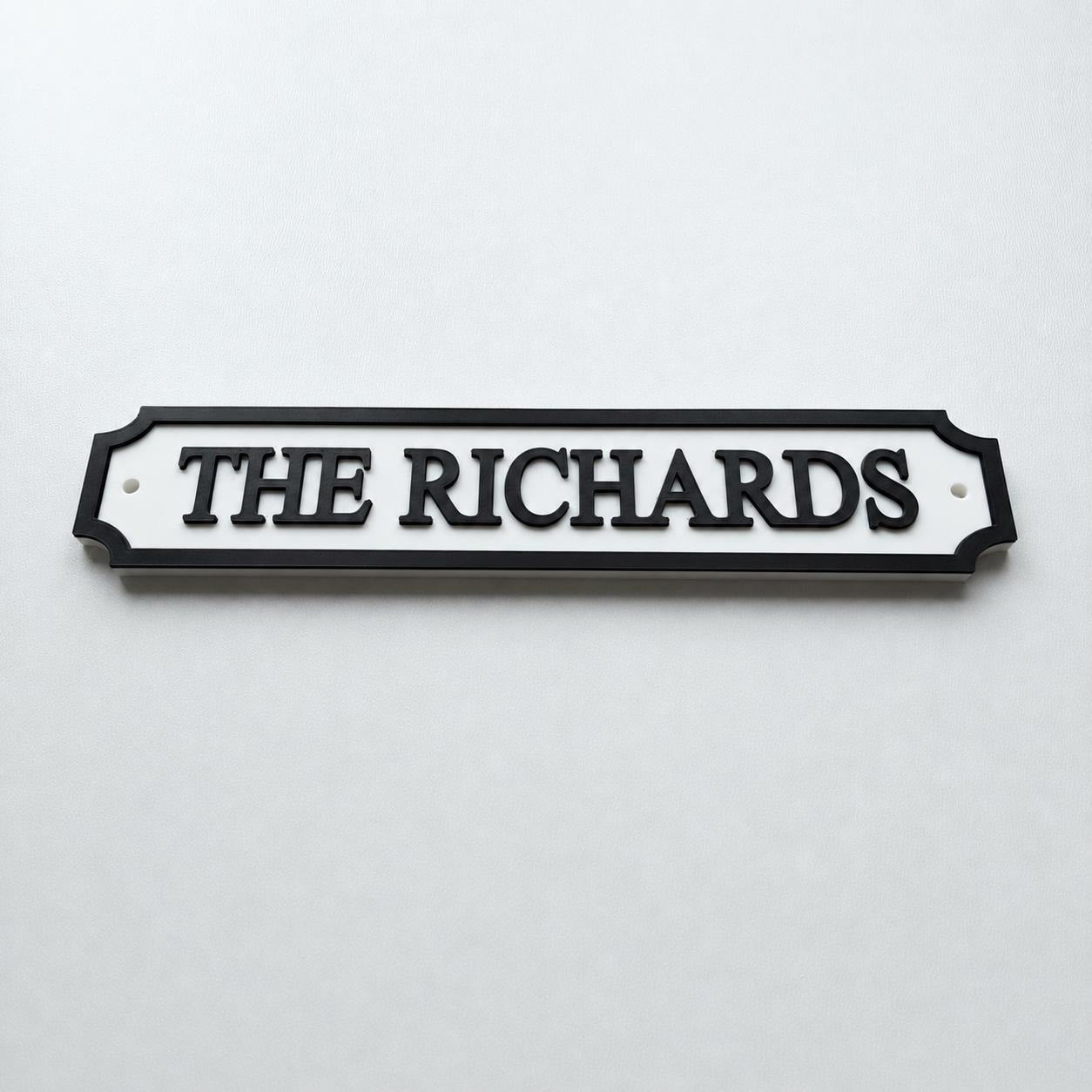 Personalised Text Sign – Custom Street Road New Home House Decoration Plate