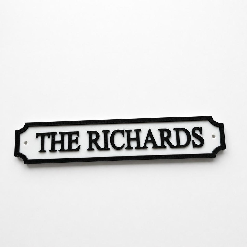 Personalised Text Sign – Custom Street Road New Home House Decoration Plate