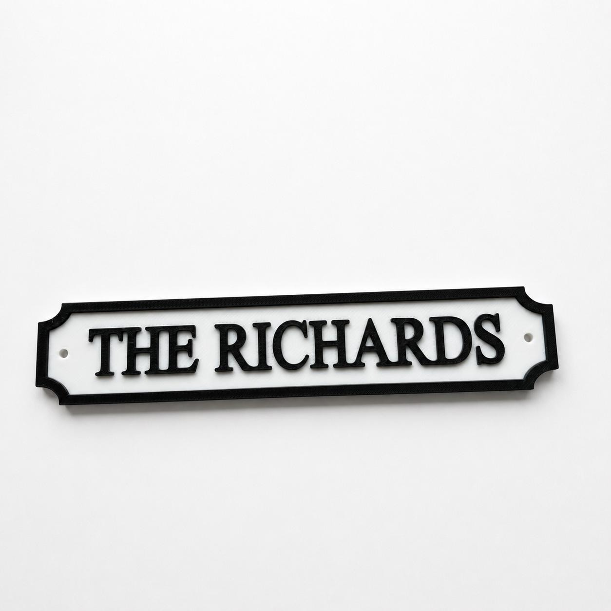 Personalised Text Sign – Custom Street Road New Home House Decoration Plate