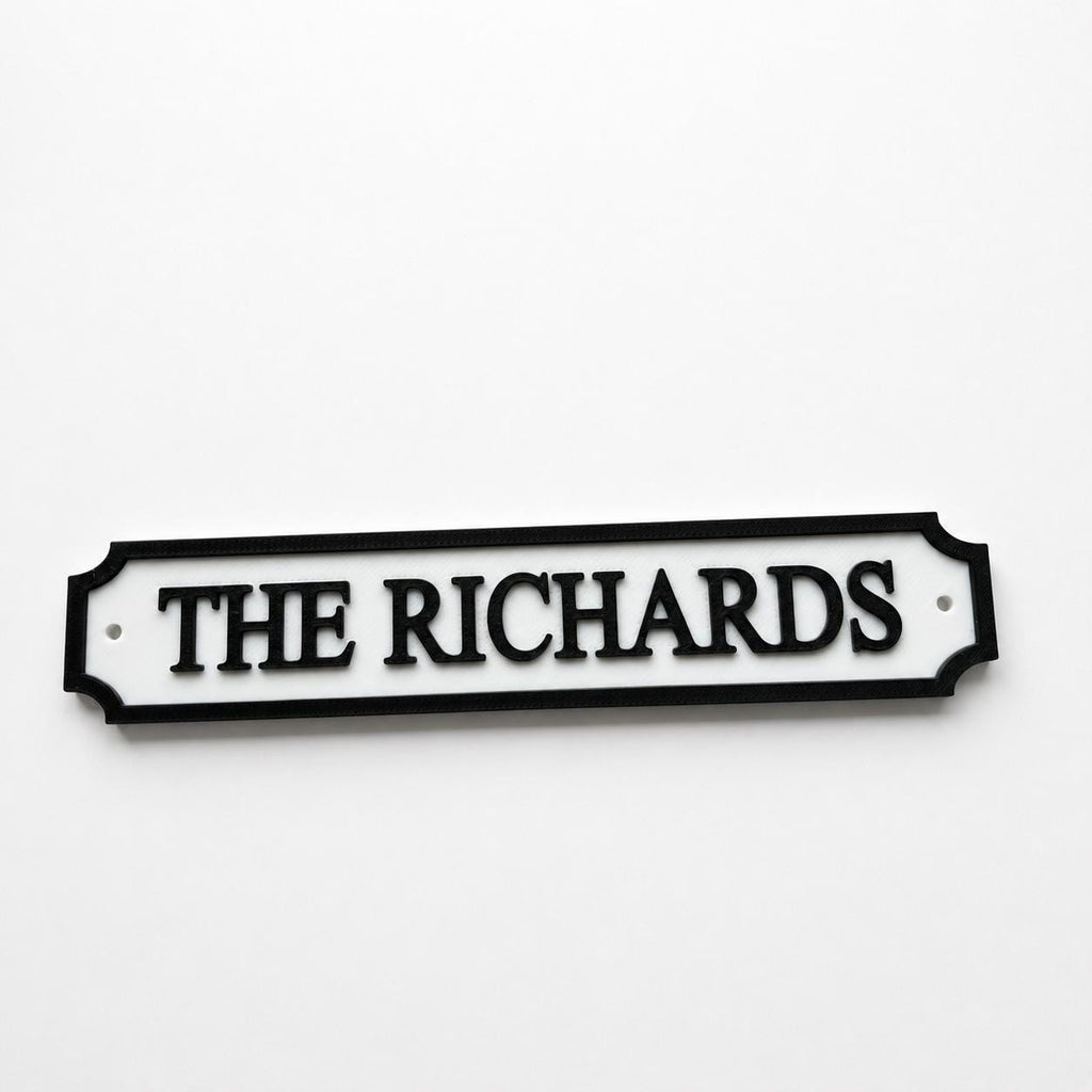 Personalised Text Sign – Custom Street Road New Home House Decoration Plate