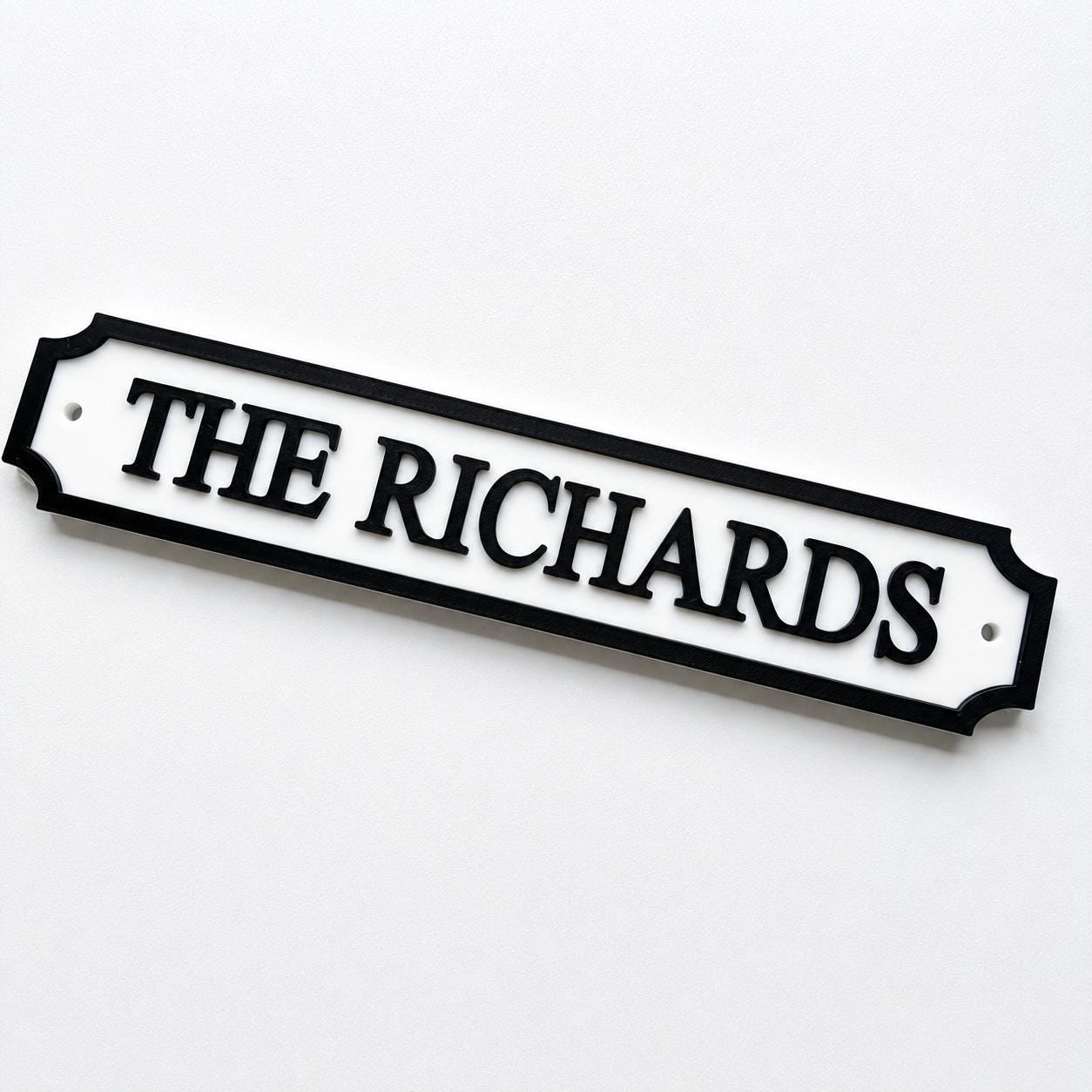 Personalised Text Sign – Custom Street Road New Home House Decoration Plate