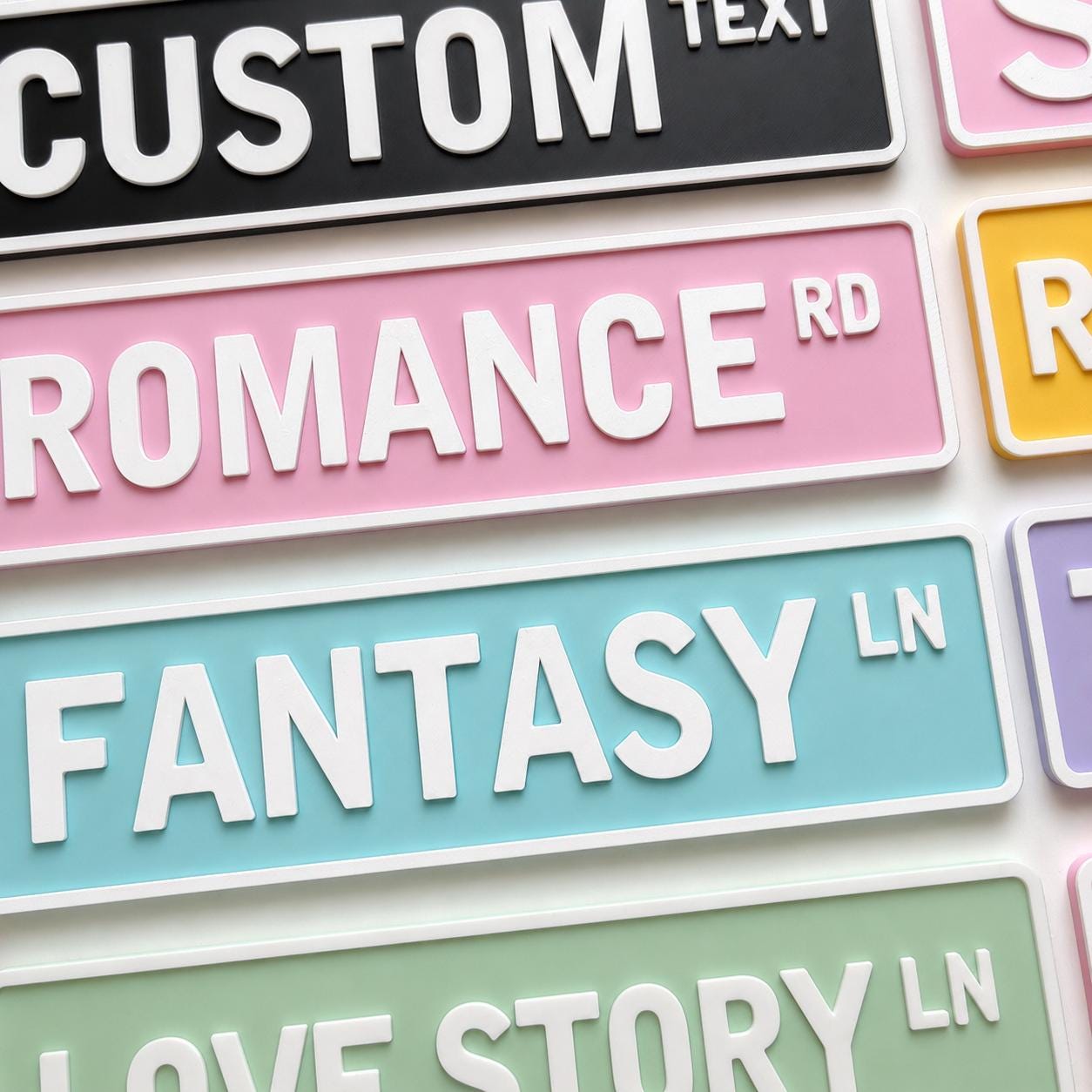 Personalised Book Genre Library Plaque Bookcase Shelf Decoration Plate Sign
