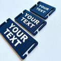 Personalised Text Molle Tag - Custom Plastic Badge Patch for Tactical Backpack Webbing Straps