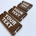 Personalised Text Molle Tag - Custom Plastic Badge Patch for Tactical Backpack Webbing Straps