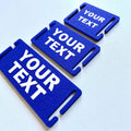 Personalised Text Molle Tag - Custom Plastic Badge Patch for Tactical Backpack Webbing Straps