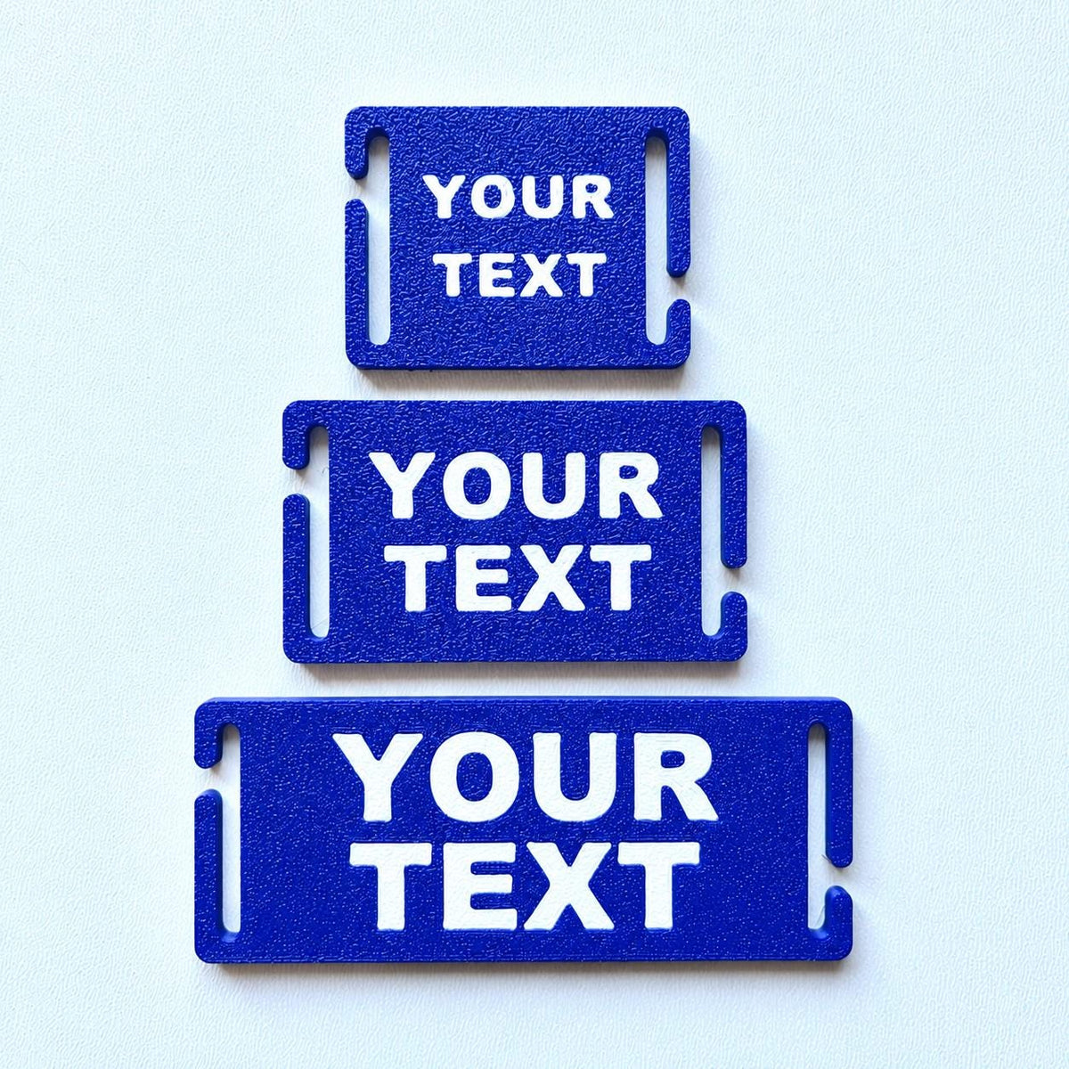 Personalised Text Molle Tag - Custom Plastic Badge Patch for Tactical Backpack Webbing Straps