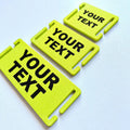 Personalised Text Molle Tag - Custom Plastic Badge Patch for Tactical Backpack Webbing Straps